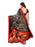 Beige, Black Color Georgette Saree only in Bigswipe