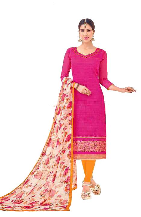 Dark Pink Salwar Material only in Bigswipe