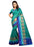 Peacock Blue Color  Bhagalpuri Silk Saree only in Bigswipe