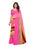 Pink, Mutli Color Georgette Printed Work Saree only in Bigswipe