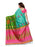 Turquoise, Green, Multi Color Poly Silk Saree