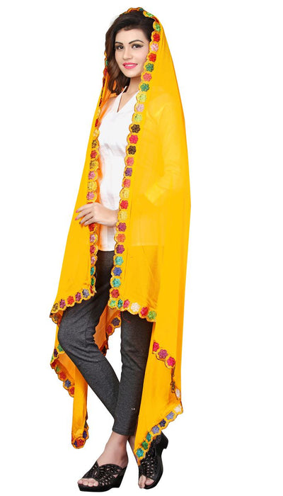 Nazneen Gota Patti Hand Cut Work Dupatta only in Bigswipe