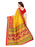 Yellow, Red, Multi Color Poly Silk Saree