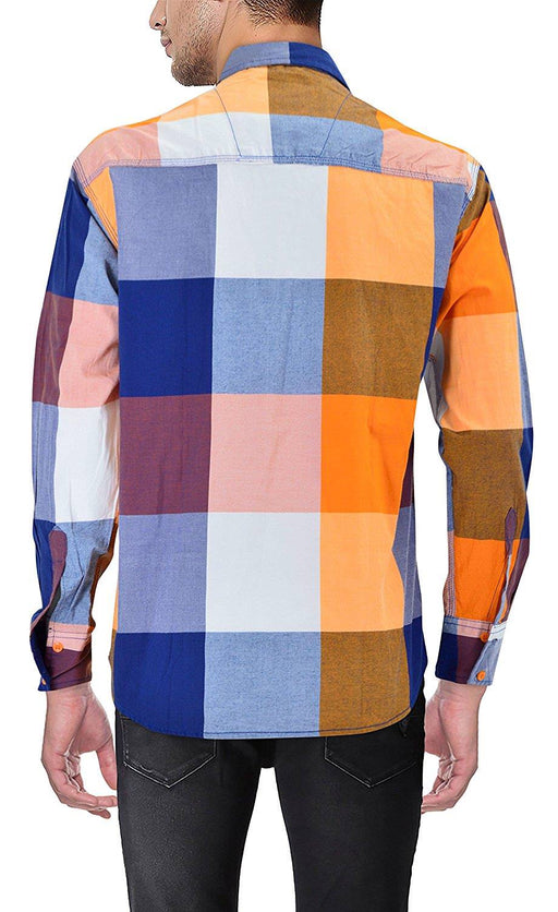 Mens Multi Color Shirt With Big Checks only in Bigswipe