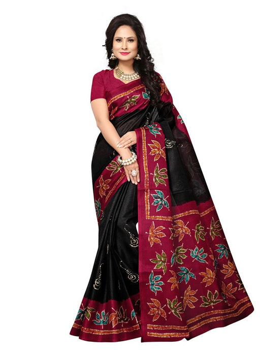 Black, Maroon Color  Art Silk Saree only in Bigswipe