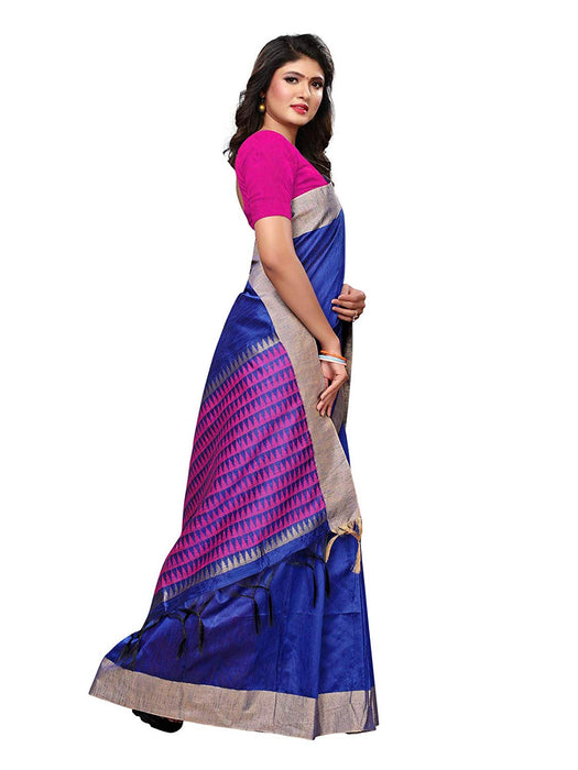 Blue Color Tussar Silk (Art Silk) Saree only in Bigswipe