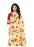 Yellow, Multi Color Chiffon Printed Work Saree