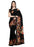 Black,Multi Color Crushed Georgette Saree only in Bigswipe