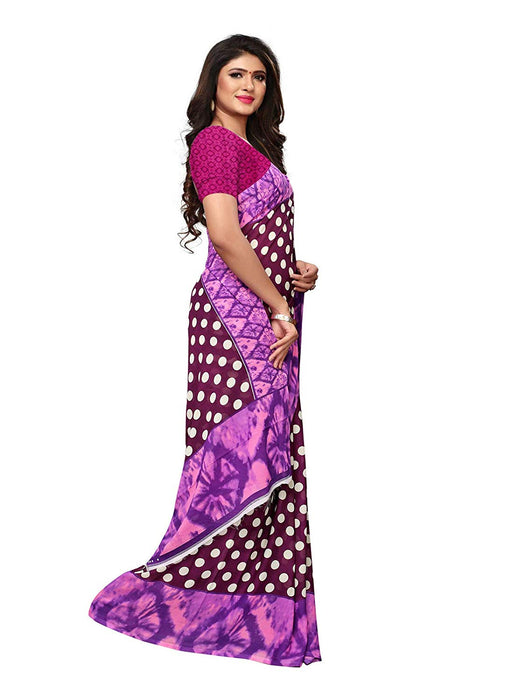 Purple, Pink, Multi Color Georgette Saree