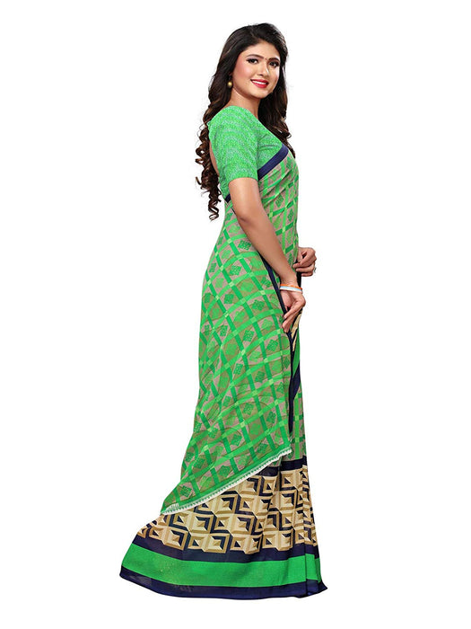 Green, Multi Color Georgette Saree only in Bigswipe