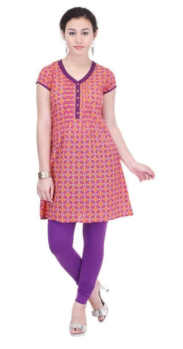 Cotton 40-60 Printed Multi Color Medium Kurti only in Bigswipe