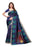 Navy Blue, Multi Color Poly Silk Saree only in Bigswipe