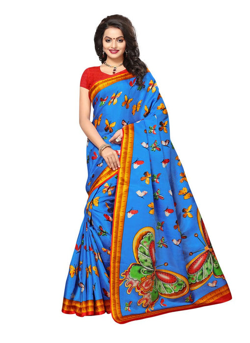 Blue, Multi Color  Art Silk Saree only in Bigswipe