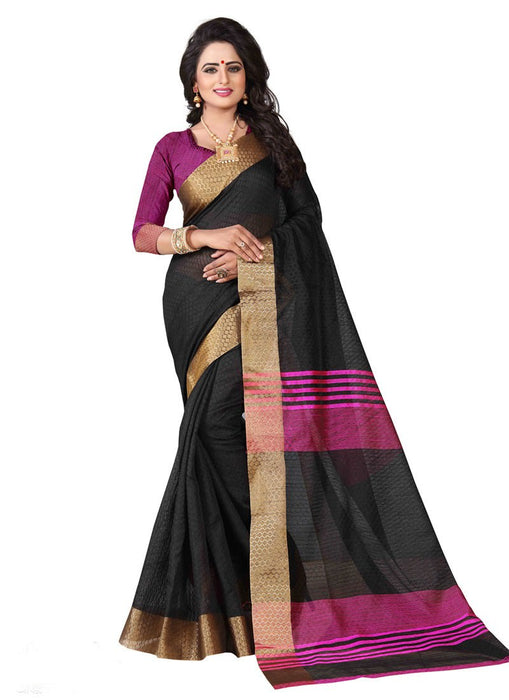 Black Color Art Silk Saree only in Bigswipe