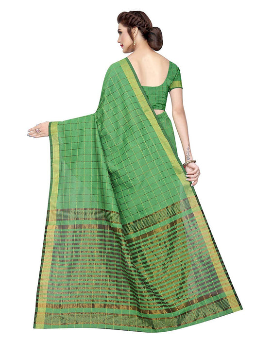 Green Color Poly Silk Saree only in Bigswipe