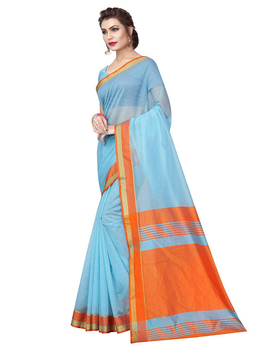 Blue Color Poly Silk Saree only in Bigswipe