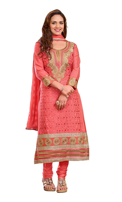 Gajri cotton embroidered salwar suit dress material only in Bigswipe