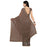 Georgette Fabric Coffee Brown Color Saree with Blouse only in Bigswipe