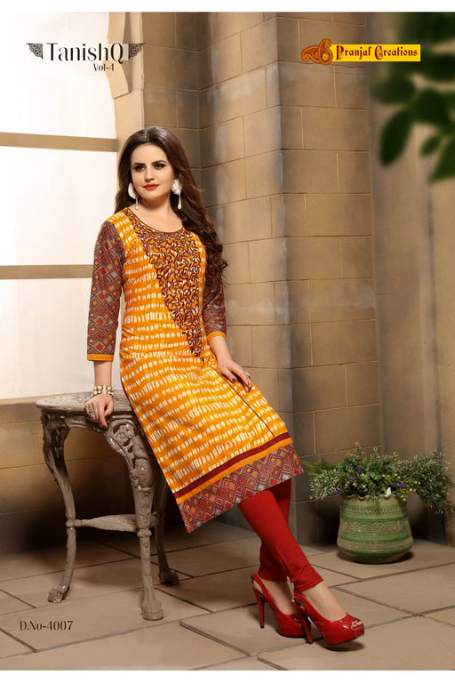 Long Kurti With Embroidery Print only in Bigswipe