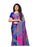 Blue, Multi Color Crepe Printed Work Saree only in Bigswipe