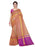 Magenta, Yellow Color Chanderi Silk Saree only in Bigswipe