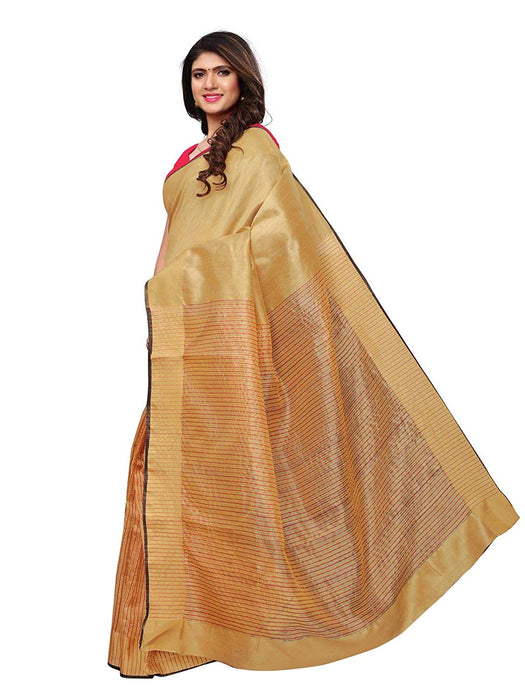 Beige Color Bhagalpuri Silk Saree only in Bigswipe