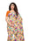 Peach, Multi Color Chiffon Printed Work Saree only in Bigswipe