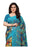 Blue, Multi Color Georgette Printed Work Saree only in Bigswipe