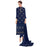 Georgette Fabric Navy Blue Color Dress Material only in Bigswipe