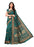 Peacock Green, Beige Color  Poly Silk Saree only in Bigswipe