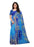 Blue, Multi Color Georgette Printed Work Saree only in Bigswipe