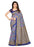 Gray, Royal Blue Color Bhagalpuri Silk Saree only in Bigswipe