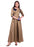 Beige, Navy Blue Color Buttons Taffeta Kurti only in Bigswipe