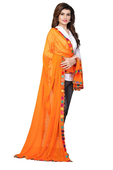 Nazneen Gota Patti Hand Cut Work Dupatta only in Bigswipe