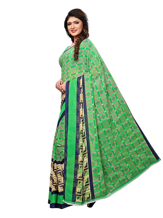 Green, Multi Color Georgette Saree only in Bigswipe