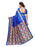 Blue, Multi Color Poly Silk Saree only in Bigswipe