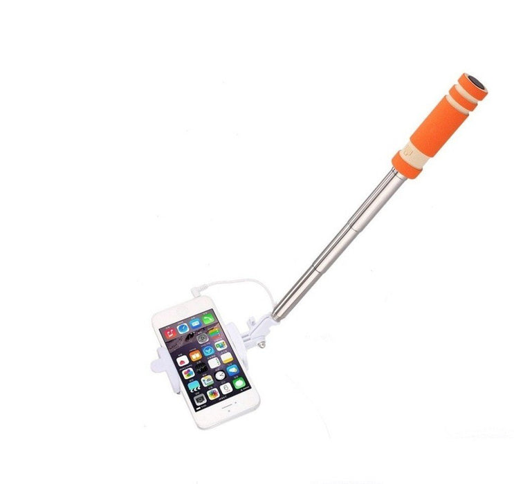 Extendable Mini Selfi Stick_Orange only in Bigswipe