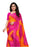 Pink, Yellow, Multi Color Georgette Plain Work Saree only in Bigswipe