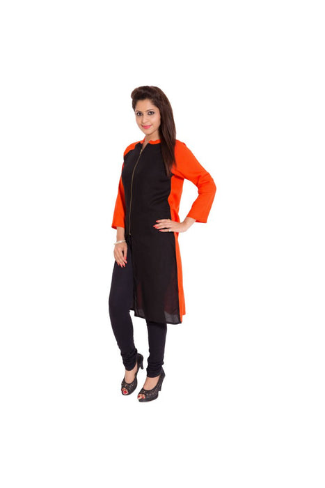 Women's Kurti - Round Neck - Polyster Material