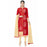 Cotton Silk Fabric Red Color Dress Material only in Bigswipe