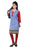 Blue &amp; Red Printed Casual Women&rsquo;s Kurti only in Bigswipe