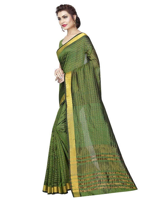 Green Color Poly Silk Saree only in Bigswipe