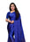 Blue Color Satin Printed Work Saree only in Bigswipe