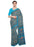 Blue, Multi Color Poly Crepe Saree only in Bigswipe