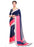 Pink, Navy Blue Color Georgette Saree only in Bigswipe