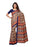 Beige, Navy Blue, Multi Color Bhagalpuri Silk Plain Work Saree only in Bigswipe