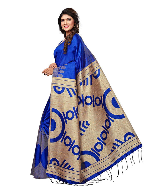 Blue Color Tussar Silk (Art Silk) Saree only in Bigswipe