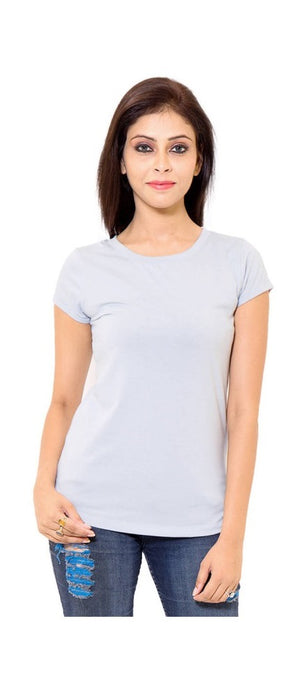 Blue Cotton Western Solid Short Sleeve Top only in Bigswipe