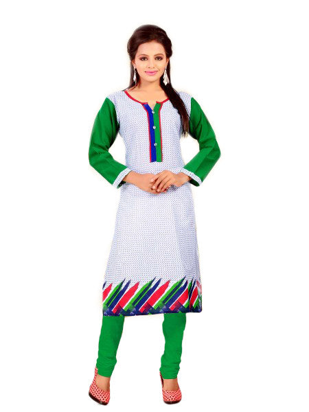 Grey &amp; Green Printed Casual Women&rsquo;s Kurti only in Bigswipe