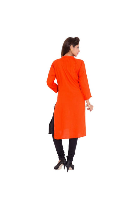 Women's Kurti - Round Neck - Polyster Material